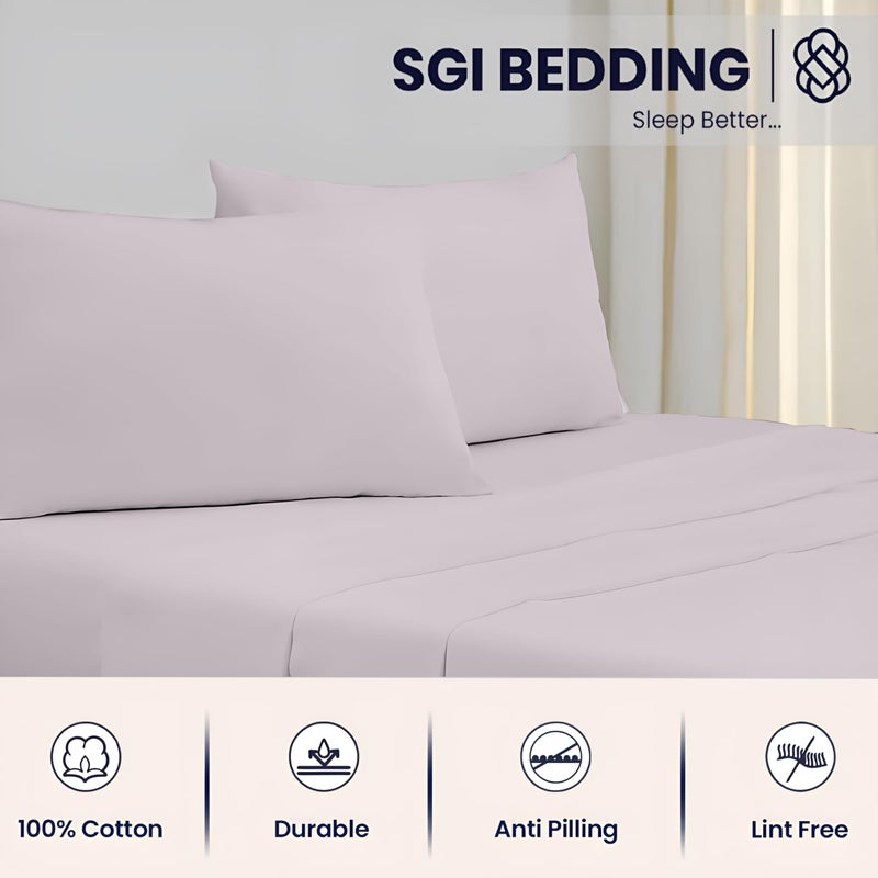 SGI bedding 1000 Thread Count Sheet Set RV King - 100% Egyptian Cotton Sheets â€“ 16" Luxury Deep Pocket Bedding - Soft, Breathable & Premium - Hotel Sheets -Light Gray - Image 3